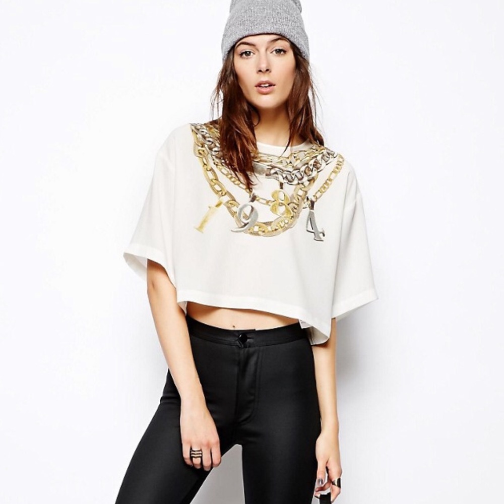 ASOS 1984 Chain Crop Top